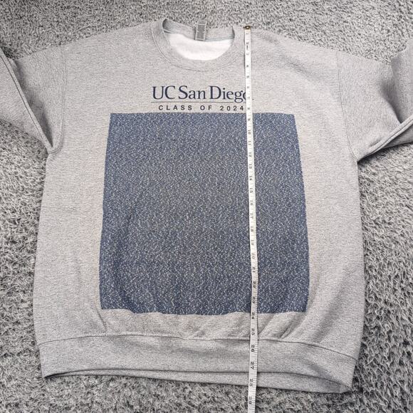 UC San Diego Tritons Sweatshirt Adult Large Gray UCSD Class Of 2024 Pullover - Picture 4 of 6